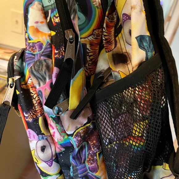 Trans jansport Cat Print Backpack - Picture 4 of 6